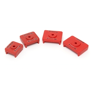 Pack Of 4 Rectangular Dies For Glass And Case Press WT225