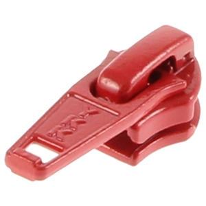 YKK No 5 Enamelled Sliders For Nylon Zipping. Red 519