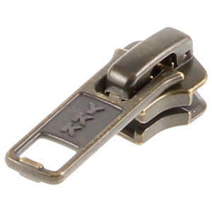 YKK No 5 Weight Antique Brass Slider For Metal Zipper