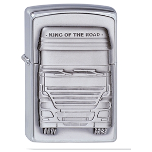 Zippo Brushed Chrome King Of The Road Lighter