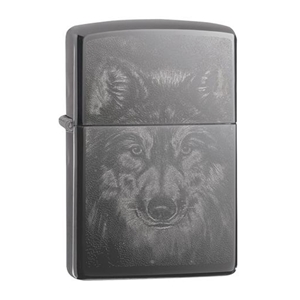 Zippo Lighter, Wolf Design