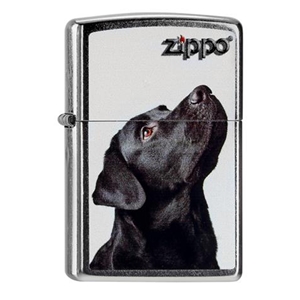 Zippo Lighter, Black Lab