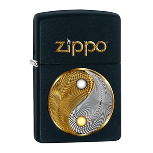 Zippo Lighter, Abstract Ying Yang