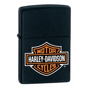 Zippo Harley-Davidson Lighter Black Matte H-D Logo