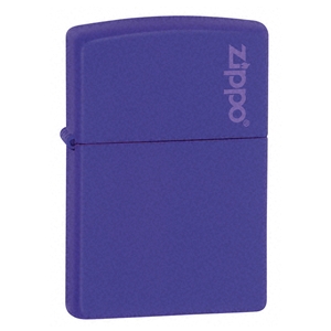Zippo Lighter Purple Matte with Zippo Logo