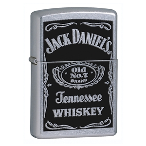 Zippo Street Chrome Lighter Jack Daniel'S Label