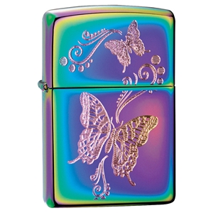 Zippo Lighter Spectrum Butterflies