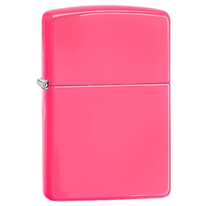 Zippo Lighter, Neon Pink Regular