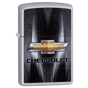 Zippo Lighter Satin Chrome Chevrolet