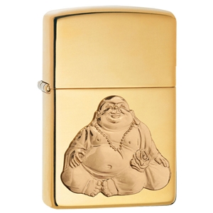 Zippo Happy Buddha, High Polished Brass Lighter