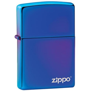 Zippo Lighter High Polish Indigo with Zippo Logo