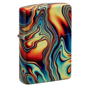 Zippo Lighter, Colorful Swirl Design