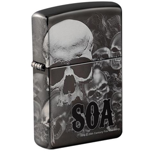 Zippo Lighter Black Ice, Photo Image 360°, Sons of Anarchy