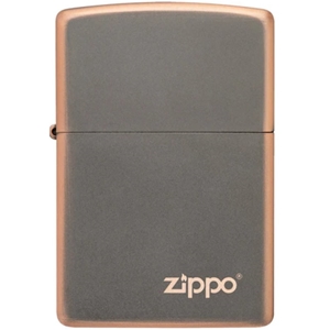 Zippo Lighter Rustic Bronze Wth Zippo Logo (49839ZL)