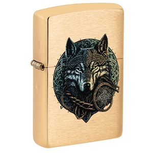 Zippo Lighter Wolf Warrior Design (46050)