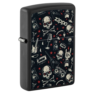Zippo Lighter Grunt Pattern with Skulls (46055)