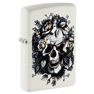 Zippo Lighter Skull and Roses Design (46066)