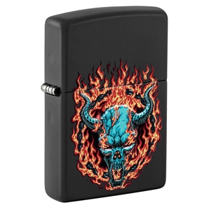 Zippo Lighter Burning Devil Design (46113)
