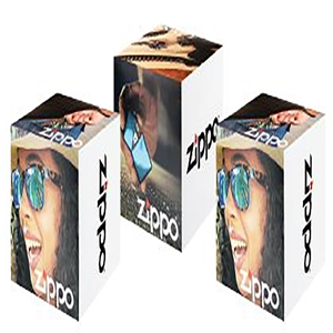 Zippo Set of 3 Cardboard Display Cubes