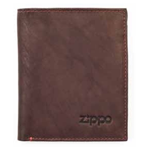Zippo Leather, Vertical Wallet Brown, 2005122