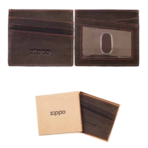 Zippo Leather, Credit Card Holder, Mocca, 2005127