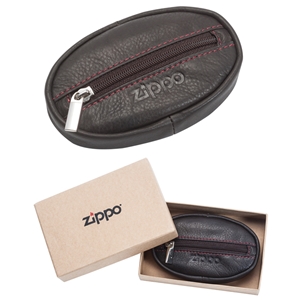 Zippo Leather Coin Purse, Mocha (10.5 X 6.5 X 2cm)